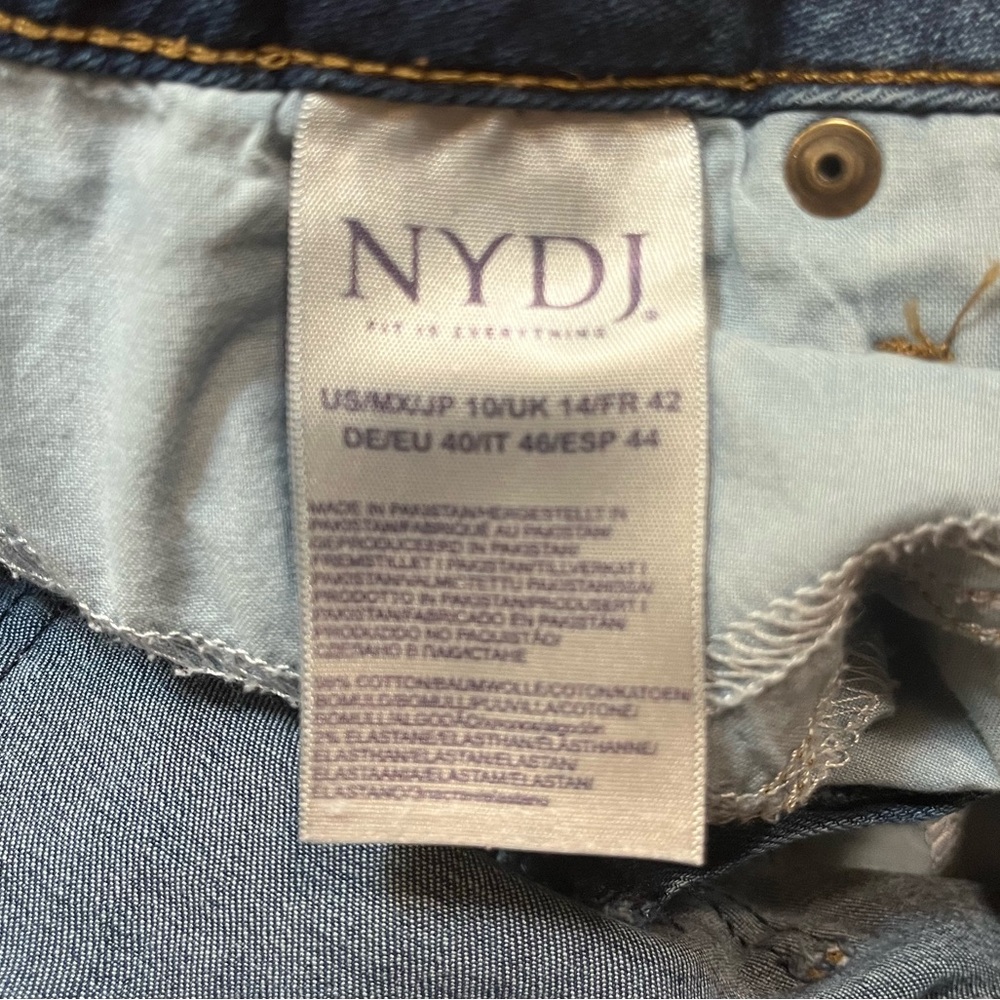 NYDJ Barbara Bootcut Lift X Tuck Medium Wash Jeans. Size Women's 10 - Picture 14 of 15